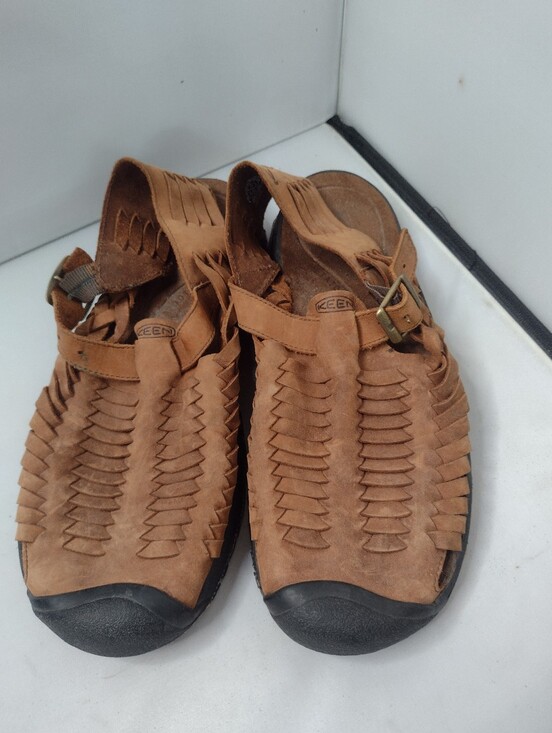 Keen Other - Keen Fisherman Sandals Men’s 10 Brown Woven Leather Closed Toe  Hiking NN
